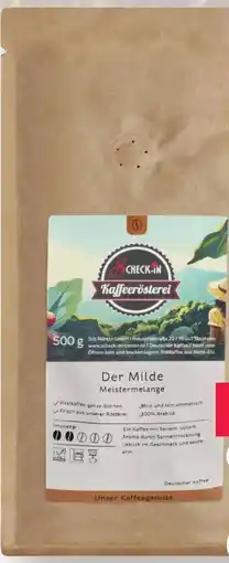 Scheck-in-Center Scheck-in Kaffeerösterei Der Milde Angebot