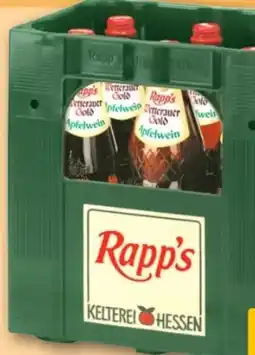 REWE Center Rapp's Kelterei Wetterauer Gold Apfelwein Angebot
