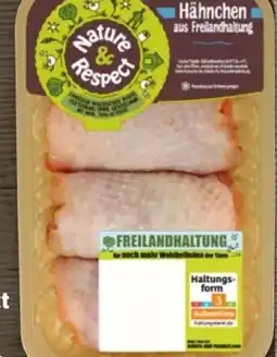 REWE Nature & Respect Pollofino Freiland Hähnchen Oberschenkel Angebot