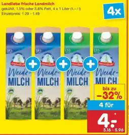 Netto Marken-Discount Landliebe Frische Landmilch Angebot