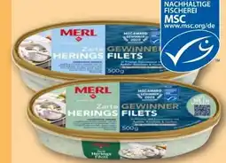 REWE Merl Zarte Heringsfilets in Sahnesauce Angebot