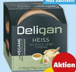 PENNY Deligan Heiss Vegane Ofenkäse Feige-Senf Topping Angebot