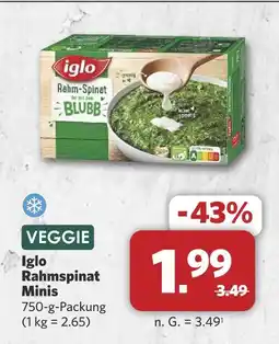 Combi Iglo rahmspinat minis Angebot