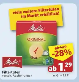 Combi Melitta filtertüten Angebot