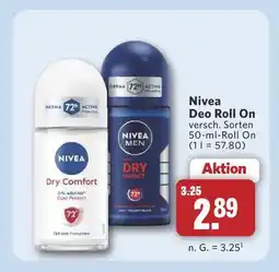 Combi Nivea deo roll on dry comfort Angebot