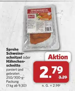 Combi Sprehe schweineschnitzel oder hähnchenshnitte Angebot