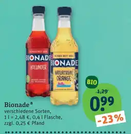 tegut Bionade bio limonade Angebot