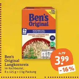 tegut Ben's original langkornreis Angebot