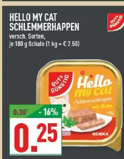 Marktkauf Gut & günstig hello my cat schlemmerhappen Angebot