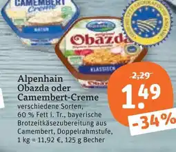 tegut Alpenhain obazda Angebot
