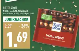 Marktkauf Ritter sport nussklasse oder kakaoklasse Angebot