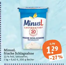 tegut Minusl frische schlagsahne Angebot