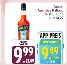 Marktkauf Aperol aperitivo italiano Angebot