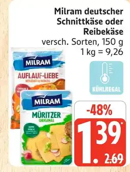 Marktkauf Milram deutscher schnittkäse Angebot