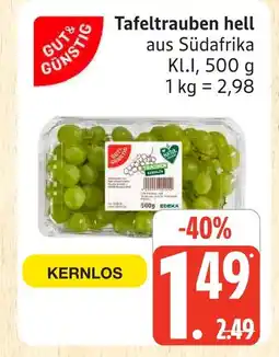 Marktkauf Gut & günstig tafeltrauben hell Angebot