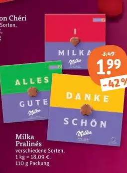 tegut Milka pralinés Angebot