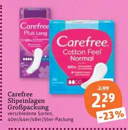 tegut Carefree slipeinlagen großpackung Angebot