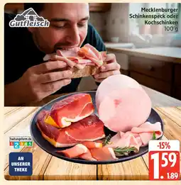 Marktkauf Gutfleisch mecklenburger schinkenspeck Angebot