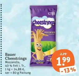 tegut Bauer cheestrings Angebot