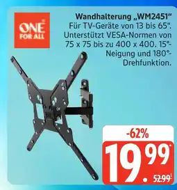 Marktkauf One for all wandhalterung wm2451 Angebot