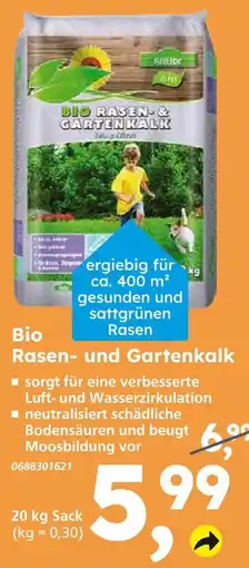 Globus Baumarkt Bio rasen- und gartenkalk Angebot