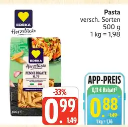 Marktkauf Edeka herzstücke penne rigate n.79 Angebot