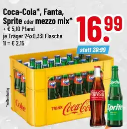 trinkgut Coca-cola coca-cola, fanta, sprite oder mezzo mix Angebot