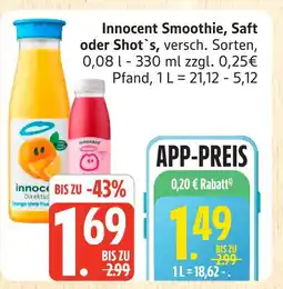 Marktkauf Innocent smoothie, saft oder shot`s Angebot