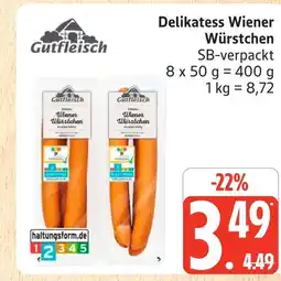 Marktkauf Gutfleisch delikatess wiener würstchen Angebot