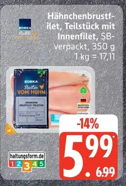 Edeka Edeka hähnchenbrustfilet, teilstück mit innenfilet Angebot