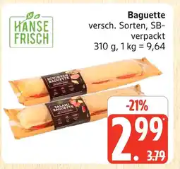 Marktkauf Hanse frisch schinken baguette Angebot