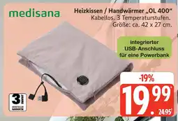Marktkauf Medisana heizkissen / handwärmer ol 400 Angebot