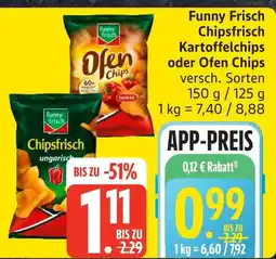 Edeka Funny frisch chipsfrisch kartoffelchips Angebot