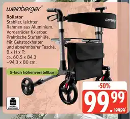 Marktkauf Weinberger rollator Angebot