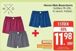 Marktkauf Mg1 herren web-boxershorts Angebot