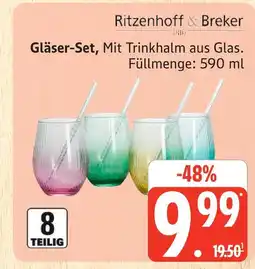 Marktkauf Ritzenhoff & breker gläser-set Angebot