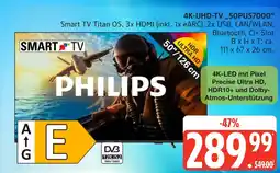 Marktkauf Philips 4k-uhd-tv 50pus7000 Angebot