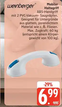 Marktkauf Weinberger mobiler haltegriff Angebot