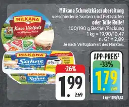 E-Center Milkana schmelzkäsezubereitung Angebot