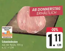 E-Center Schweinebraten Angebot