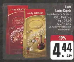 E-Center Lindt lindor kugeln Angebot