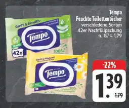 E-Center Tempo feuchte toilettentücher Angebot