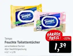 KONSUM Tempo feuchte toilettentücher Angebot