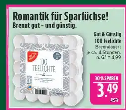 Marktkauf Gut & günstig 100 teelichte Angebot