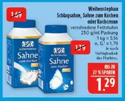Marktkauf Weihenstephan schlagsahne Angebot