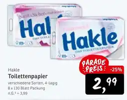 KONSUM Hakle toilettenpapier Angebot