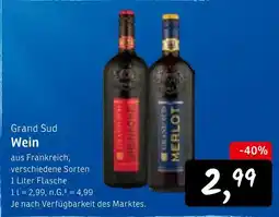 KONSUM Grand sud wein Angebot