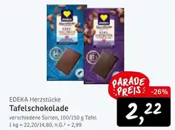 KONSUM Edeka herzstücke tafelschokolade Angebot