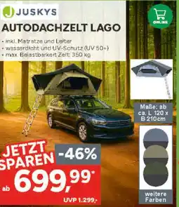 Marktkauf Juskys autodachzelt lago Angebot