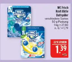 Marktkauf Wc frisch kraft aktiv duftspüler blau Angebot